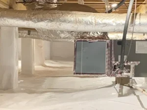 crawl space encapsulation and ductwork